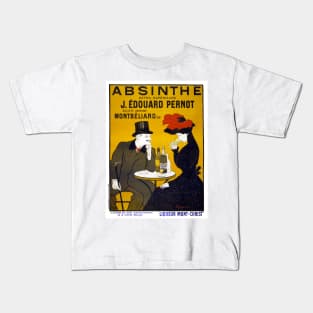 Vintage Advertising Poster France Absinthe Kids T-Shirt